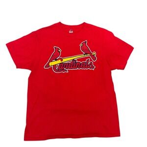 Majestic St. Louis Cardinals Paul Goldschmidt 46 Red Graphic T-Shirt Medium